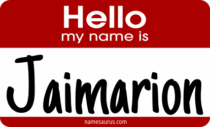 Hello my name is Jaimarion png download