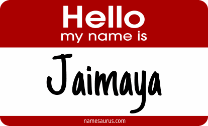 Hello my name is Jaimaya png download