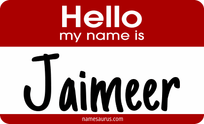 Hello my name is Jaimeer png download