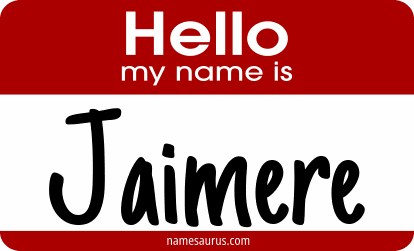 Hello my name is Jaimere png download
