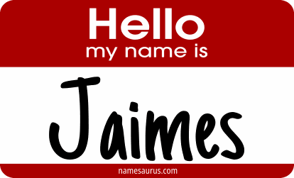 Hello my name is Jaimes png download