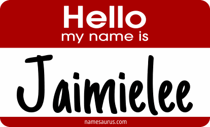 Hello my name is Jaimielee png download