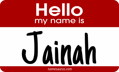 Hello my name is Jainah png download