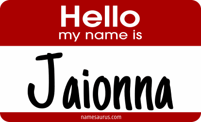 Hello my name is Jaionna png download