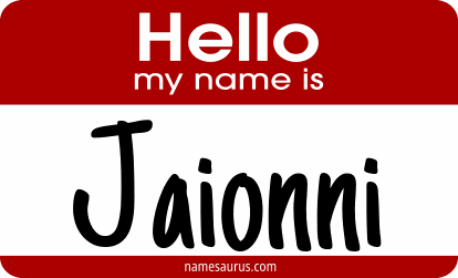 Hello my name is Jaionni png download