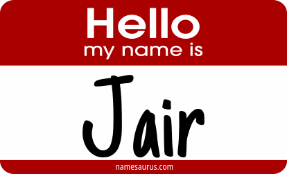 Hello my name is Jair png download