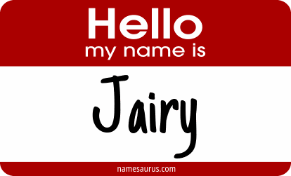 Hello my name is Jairy png download