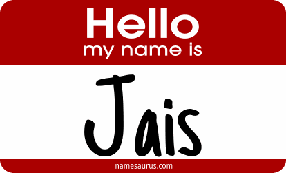 Hello my name is Jais png download
