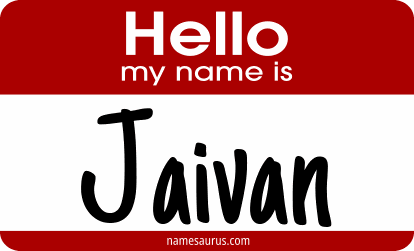 Hello my name is Jaivan png download