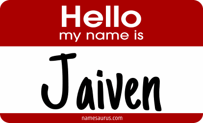 Hello my name is Jaiven png download