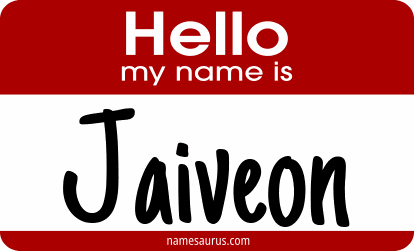 Hello my name is Jaiveon png download