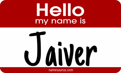 Hello my name is Jaiver png download