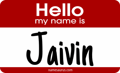 Hello my name is Jaivin png download