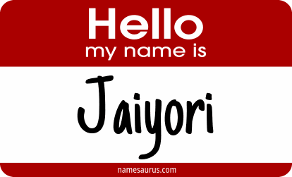 Hello my name is Jaiyori png download