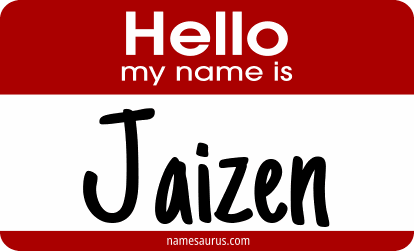 Hello my name is Jaizen png download