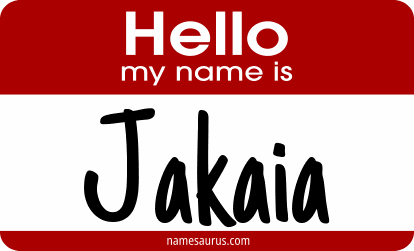 Hello my name is Jakaia png download