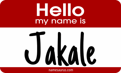Hello my name is Jakale png download
