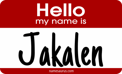 Hello my name is Jakalen png download