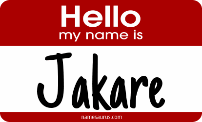 Hello my name is Jakare png download