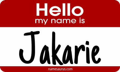 Hello my name is Jakarie png download