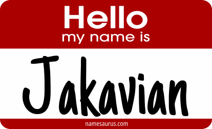 Hello my name is Jakavian png download