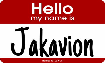 Hello my name is Jakavion png download