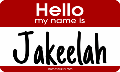 Hello my name is Jakeelah png download
