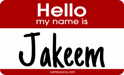 Hello my name is Jakeem png download