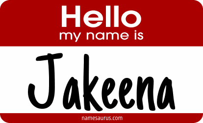 Hello my name is Jakeena png download