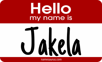 Hello my name is Jakela png download