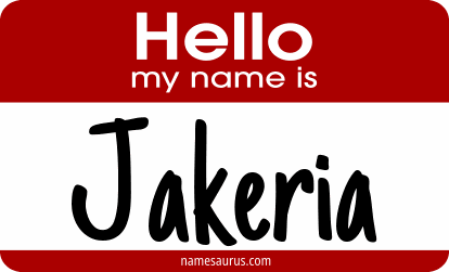 Hello my name is Jakeria png download
