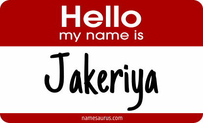 Hello my name is Jakeriya png download