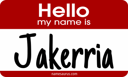 Hello my name is Jakerria png download