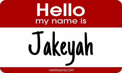 Hello my name is Jakeyah png download