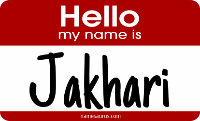 Hello my name is Jakhari png download