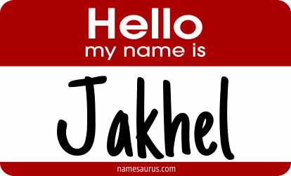 Hello my name is Jakhel png download