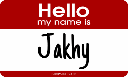 Hello my name is Jakhy png download