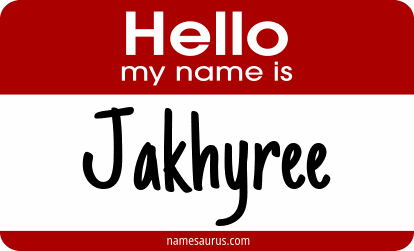 Hello my name is Jakhyree png download