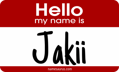 Hello my name is Jakii png download