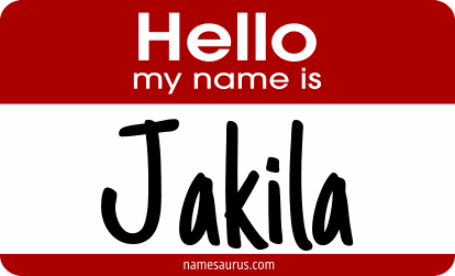 Hello my name is Jakila png download
