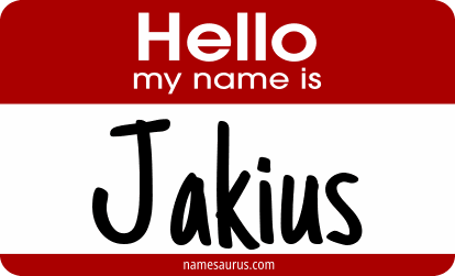 Hello my name is Jakius png download