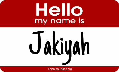 Hello my name is Jakiyah png download