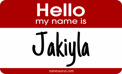 Hello my name is Jakiyla png download