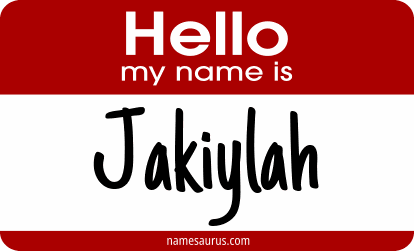 Hello my name is Jakiylah png download