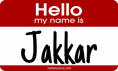 Hello my name is Jakkar png download