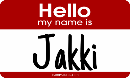 Hello my name is Jakki png download