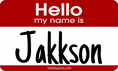 Hello my name is Jakkson png download