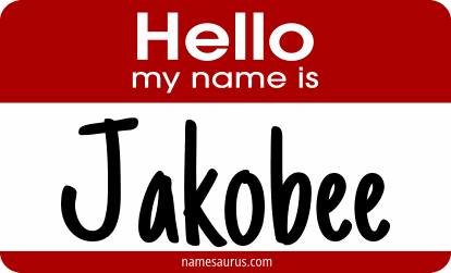 Hello my name is Jakobee png download