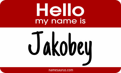 Hello my name is Jakobey png download