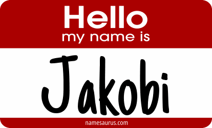 Hello my name is Jakobi png download